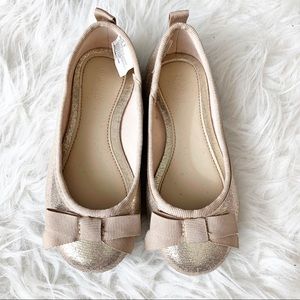 Champagne Shimmer Ballet Flats